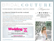 Tablet Screenshot of bridalcouturemag.com